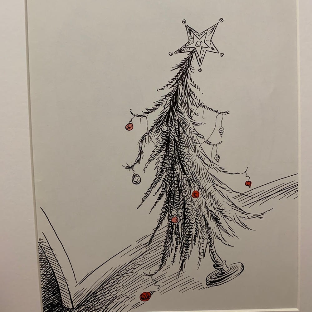 DR.SEUSS Litho (1957) 8x11" Matted 11x14"-GRINCH🌲 - Picture 5 of 6